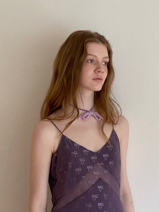 Dua.papa_Sylvan Enigma_S/S Dialogue_Handwoven bow Choker